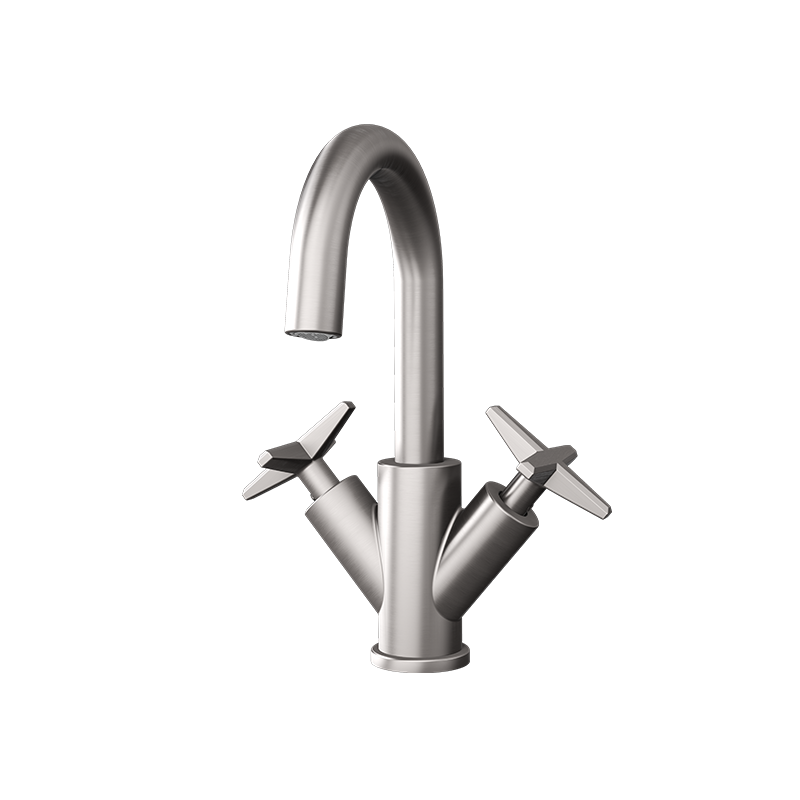 Rubi Lexa Single Hole Lav. Faucet With Push Drain Stainless Steel - RLX11IX