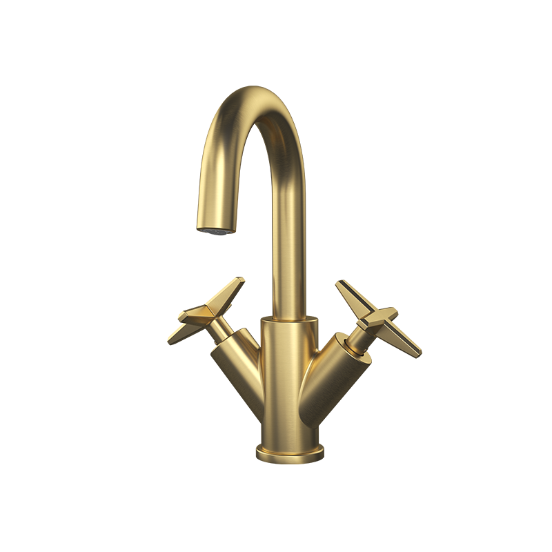 Rubi Lexa Single Hole Lav. Faucet Without Drain Brushed Gold - RLX11WDOR