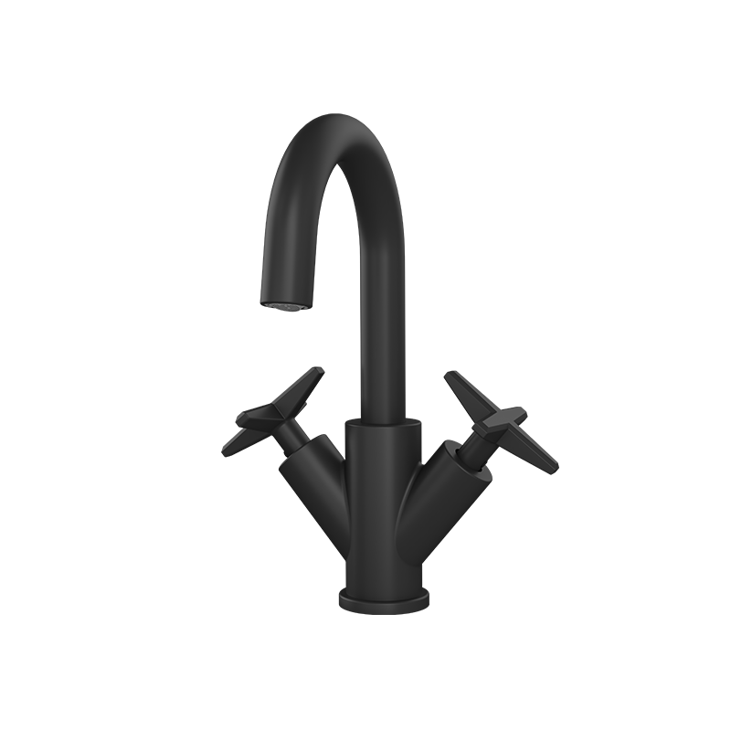 Rubi Lexa Single Hole Lav. Faucet Without Drain Matte Black - RLX11WDBK
