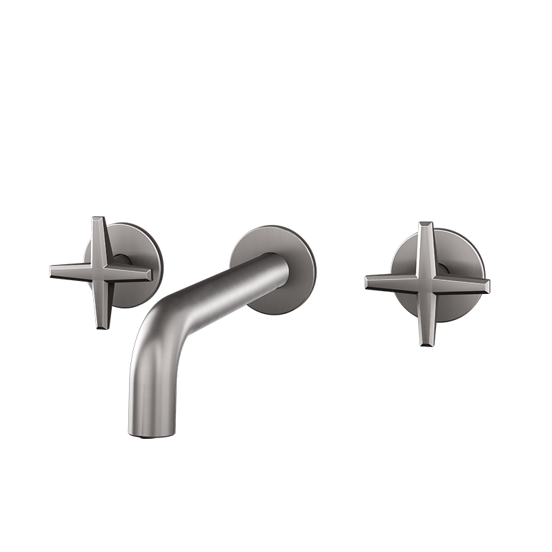 Rubi Lexa Wall Mount Lav. Faucet Without Drain Stainless Steel - RLX17WDIX