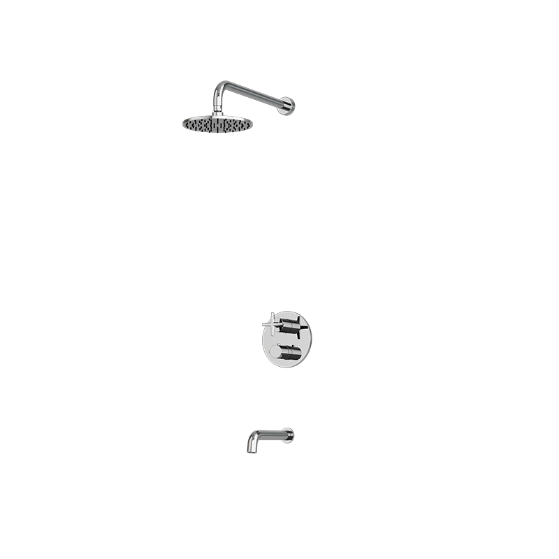 Rubi Lexa Thermostatic Shower and Tub System Chrome - RLX831CC