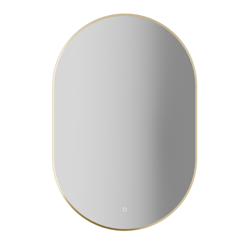 Rubi Miro 24" Oval Backlit LED Mirror Brushed Gold – RMI2436OR