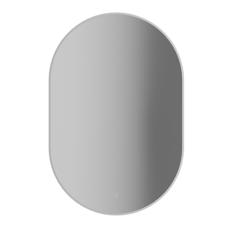 Rubi Miro 24" Oval Backlit LED Mirror Matte White – RMI2436WH