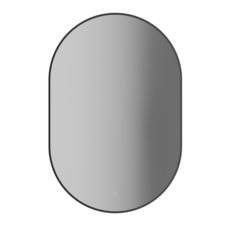 Rubi Miro 24" Oval Backlit LED Mirror Matte Black – RMI2436BK