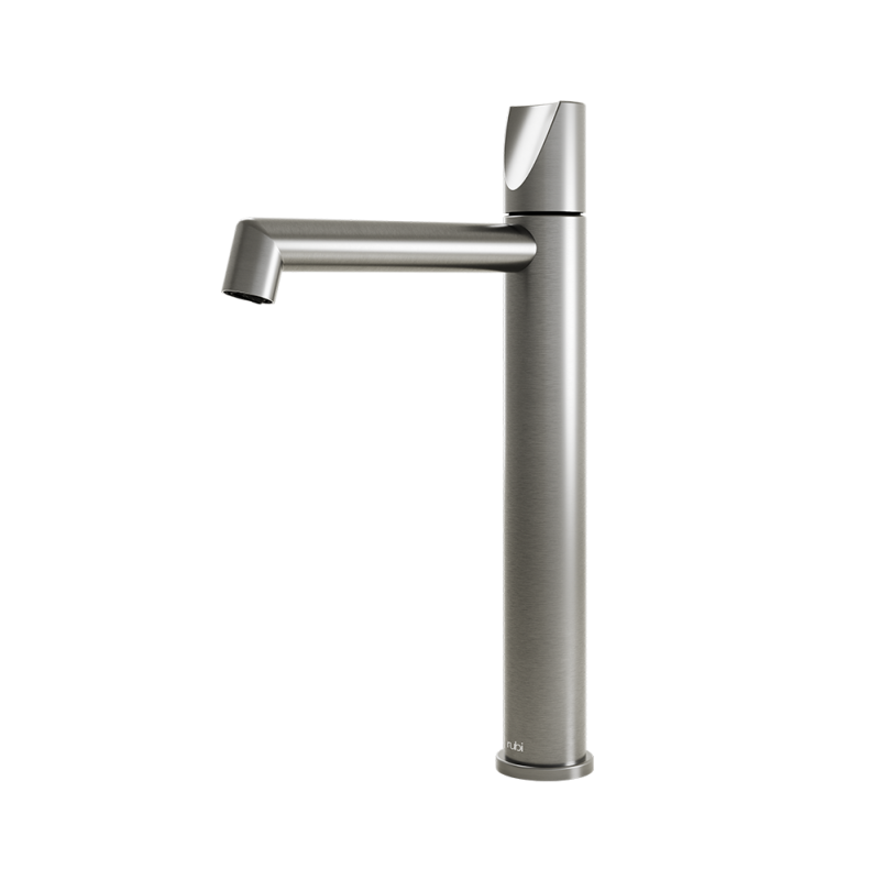 Rubi Moon Vessel Lav. Faucet With Push Drain Stainless Steel - RMO11XIX