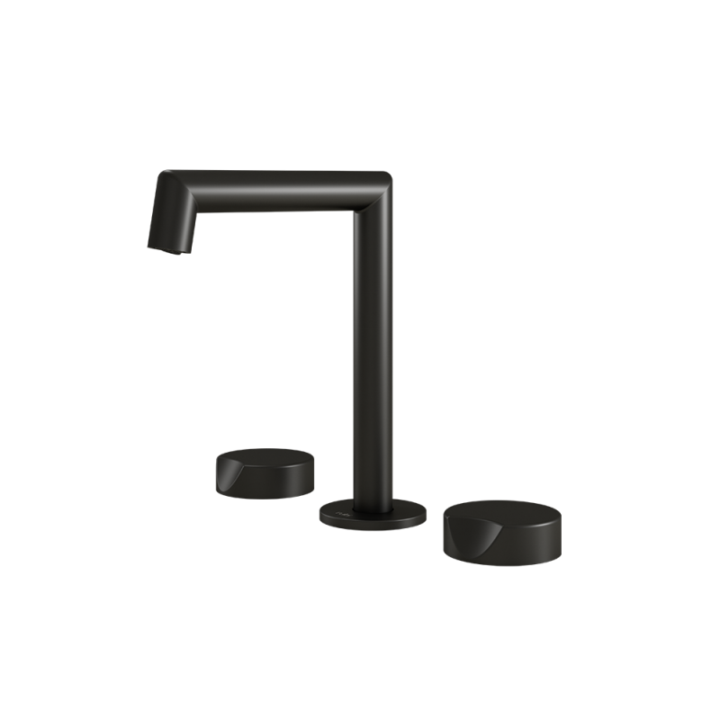 Rubi Moon Widespread Lav. Faucet With Push Drain Matte Black - RMO18BK