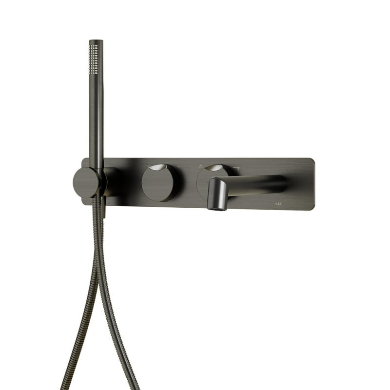 Rubi Moon Wall Mount Tub Faucet Gunmetal - RMO32DGM