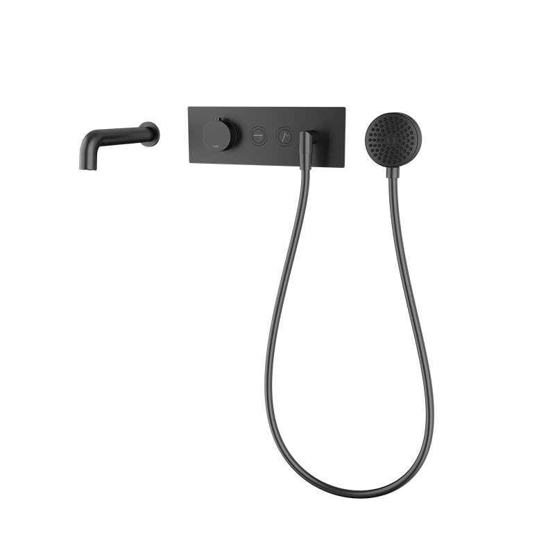 Rubi ON Wall Mount Tub Faucet Matte Black - RON32BK