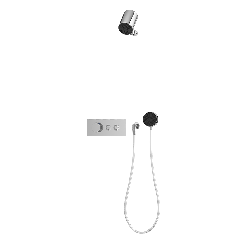 Rubi ON Thermostatic Two Function Shower System Chrome - RON851CC