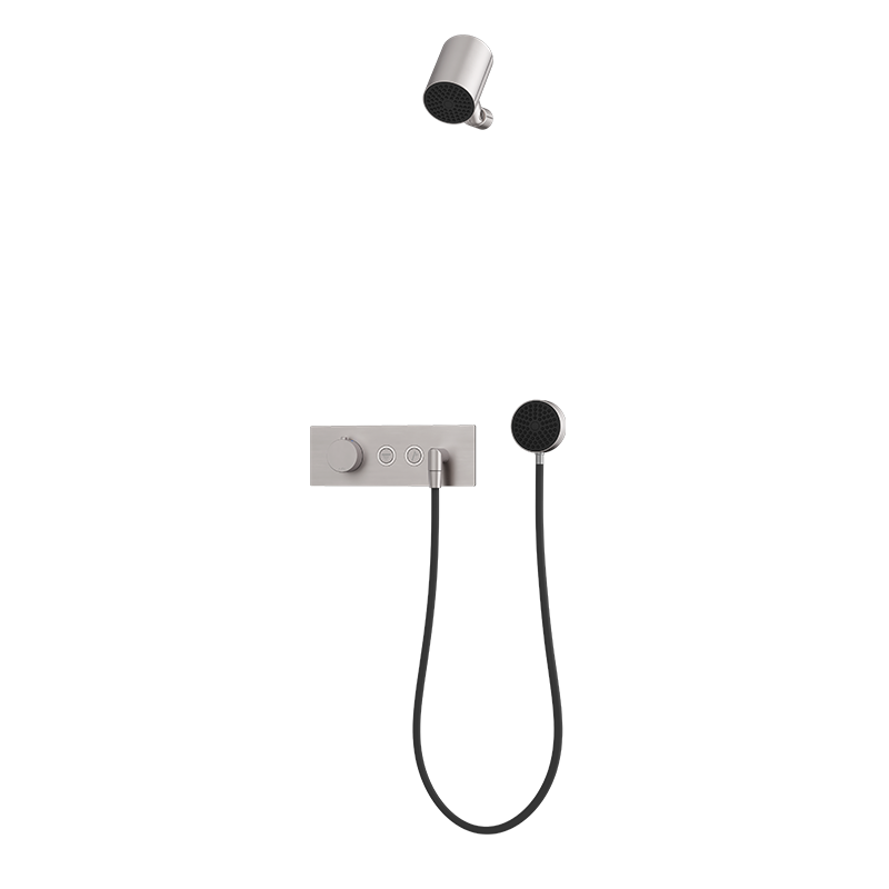 Rubi ON Thermostatic Two Function Shower System Stainless Steel - RON852IX