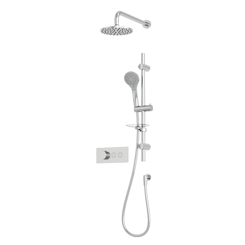 Rubi ON Thermostatic Two Function Shower System Chrome - RON855CC