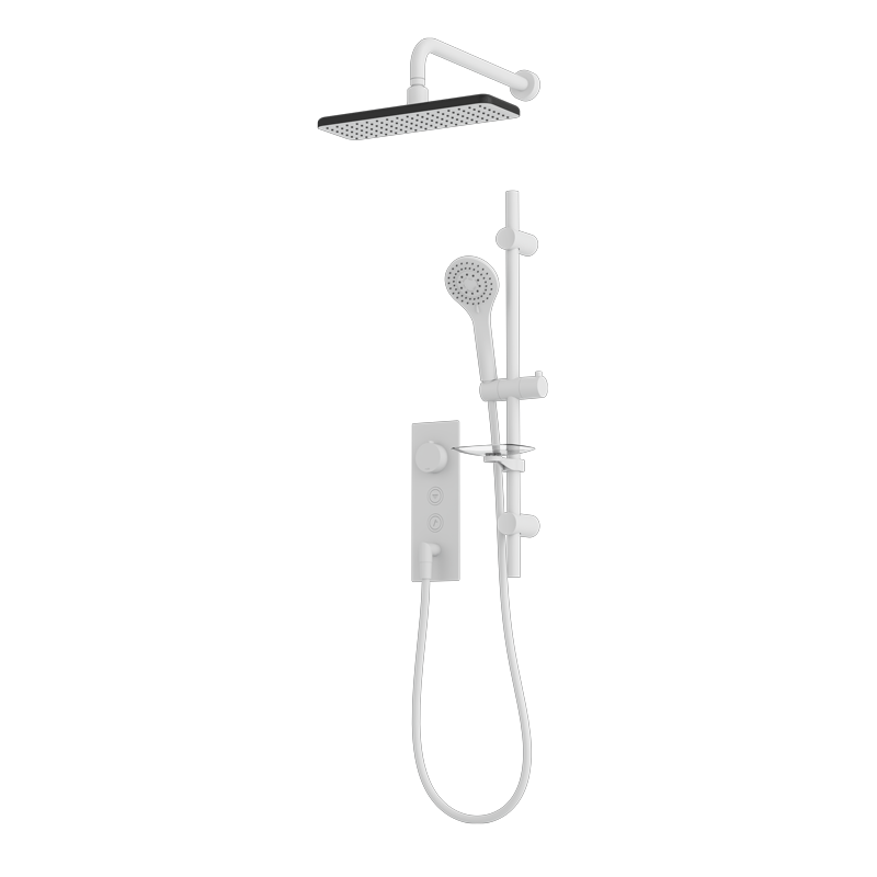 Rubi ON Thermostatic Two Function Shower System White - RON856WH