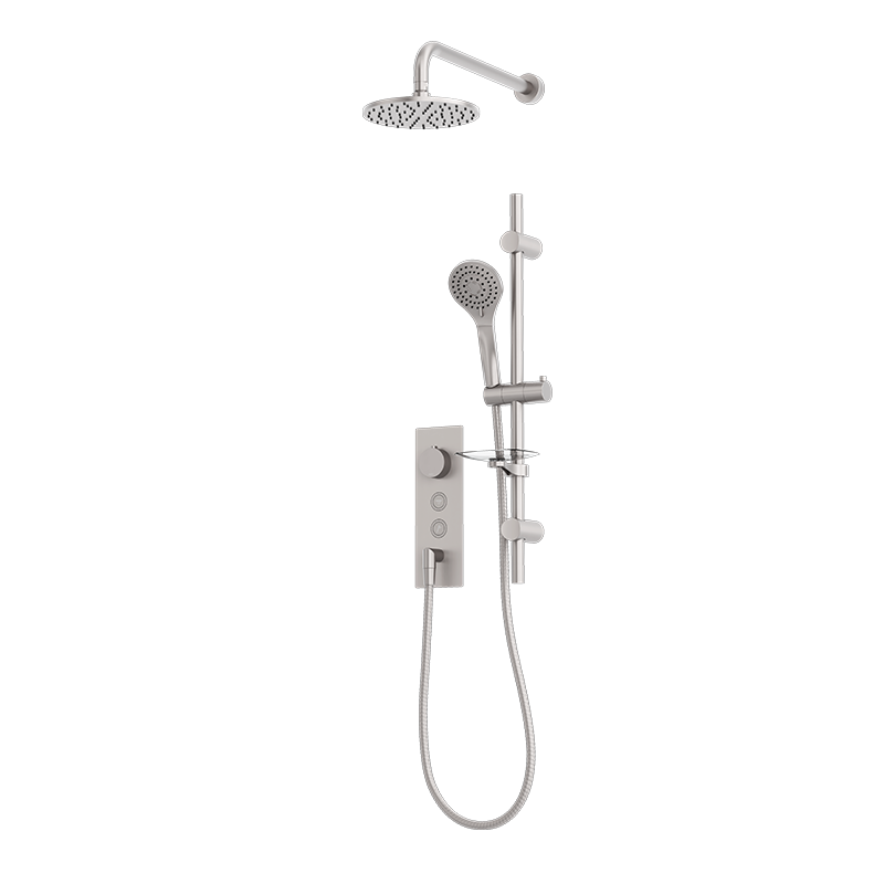 Rubi ON Thermostatic Two Function Shower System Stainless Steel - RON857IX