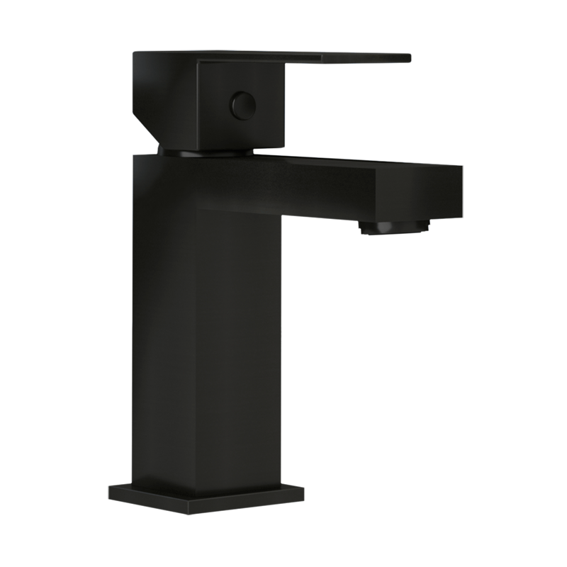 Rubi Quatro Single Hole Lav. Faucet With Push Drain Matte Black - RQT11BBK