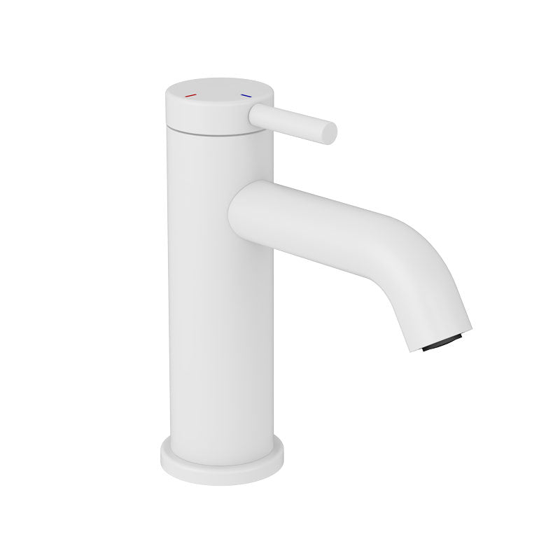 Rubi Vertigo Single Hole Lav. Faucet With Push Drain White - RVT11WH