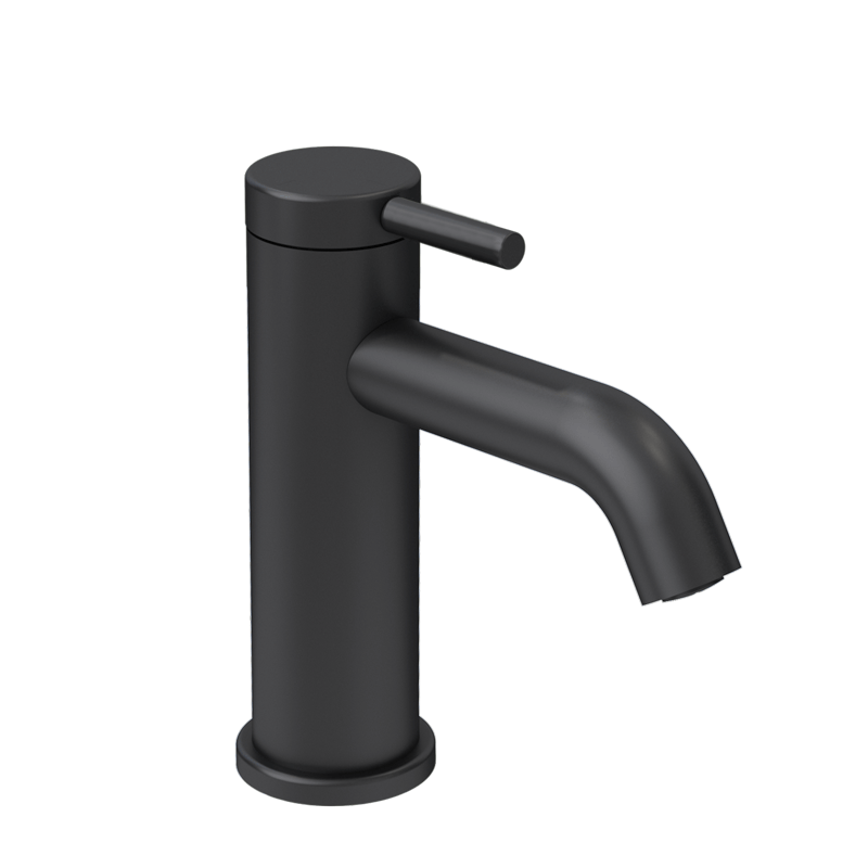 Rubi Vertigo Single Hole Lav. Faucet With Push Drain Matte Black - RVT11BK