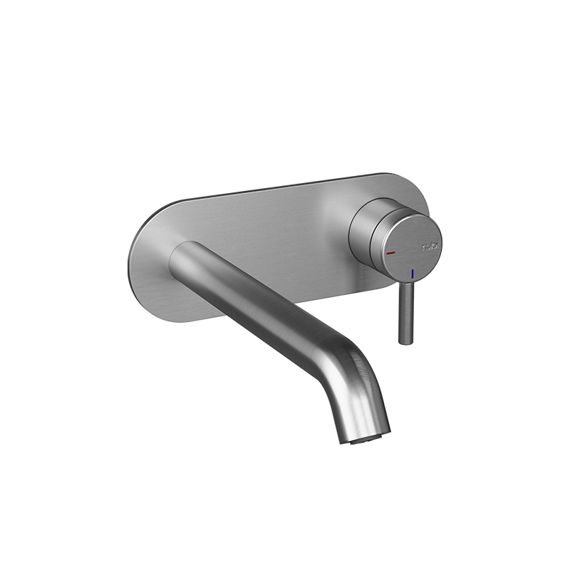Rubi Vertigo Wall Mount Lav. Faucet Without Drain Stainless Steel - RVT17WDIX