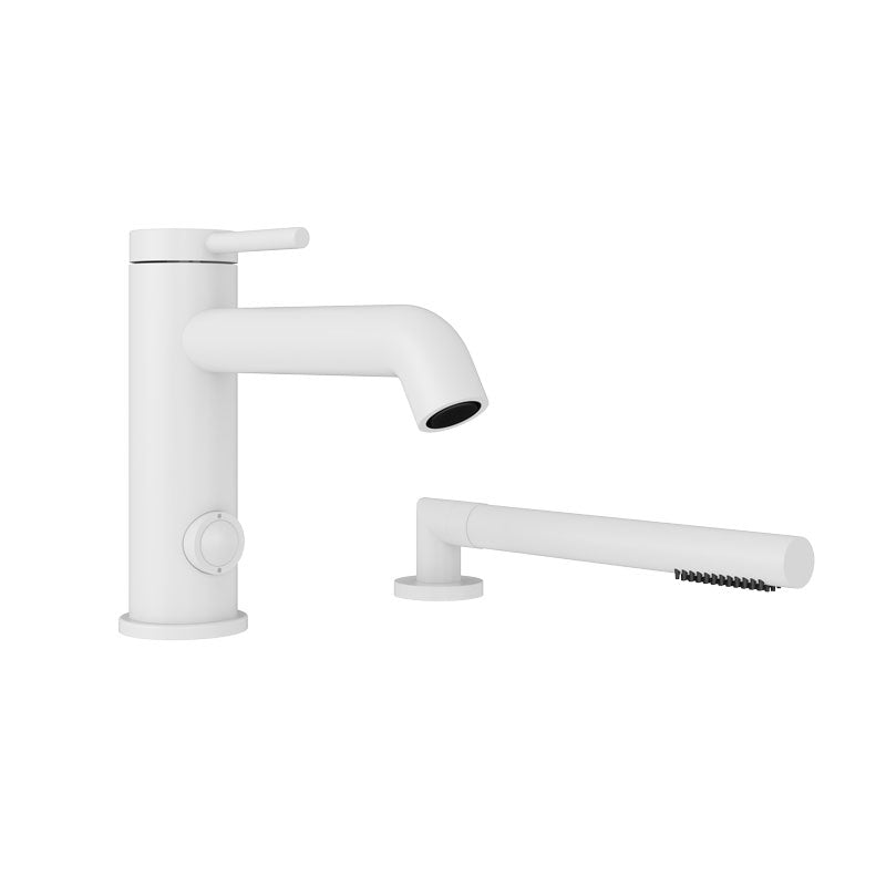 Rubi Vertigo Deck Mount Tub Faucet White - RVT22DWH