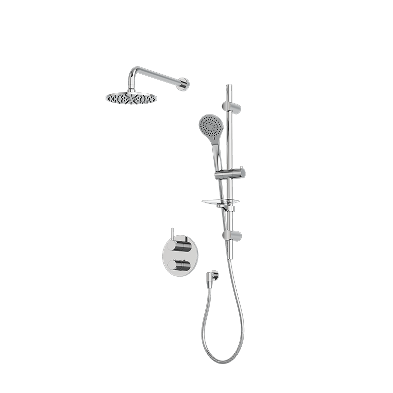 Rubi Vertigo Thermostatic Two Function Shower System Chrome - RVT811B-1CC