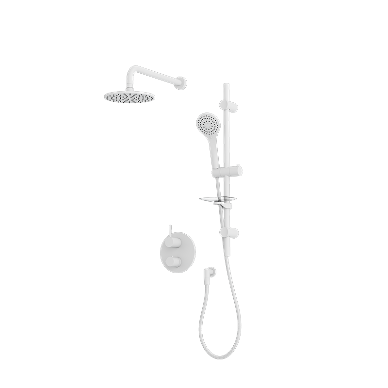 Rubi Vertigo Thermostatic Two Function Shower System White - RVT811BWH