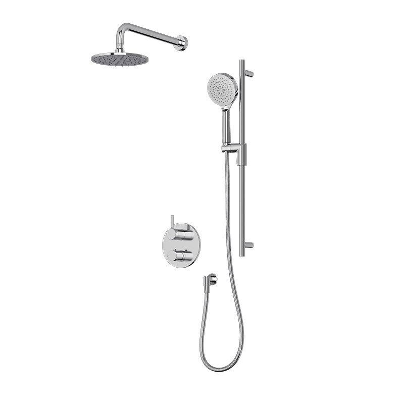 Rubi Vertigo Thermostatic Two Function Shower System Chrome - RVT821-1CC