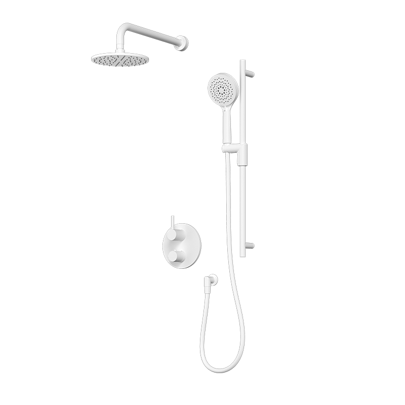 Rubi Vertigo Thermostatic Two Function Shower System White - RVT821-1WH