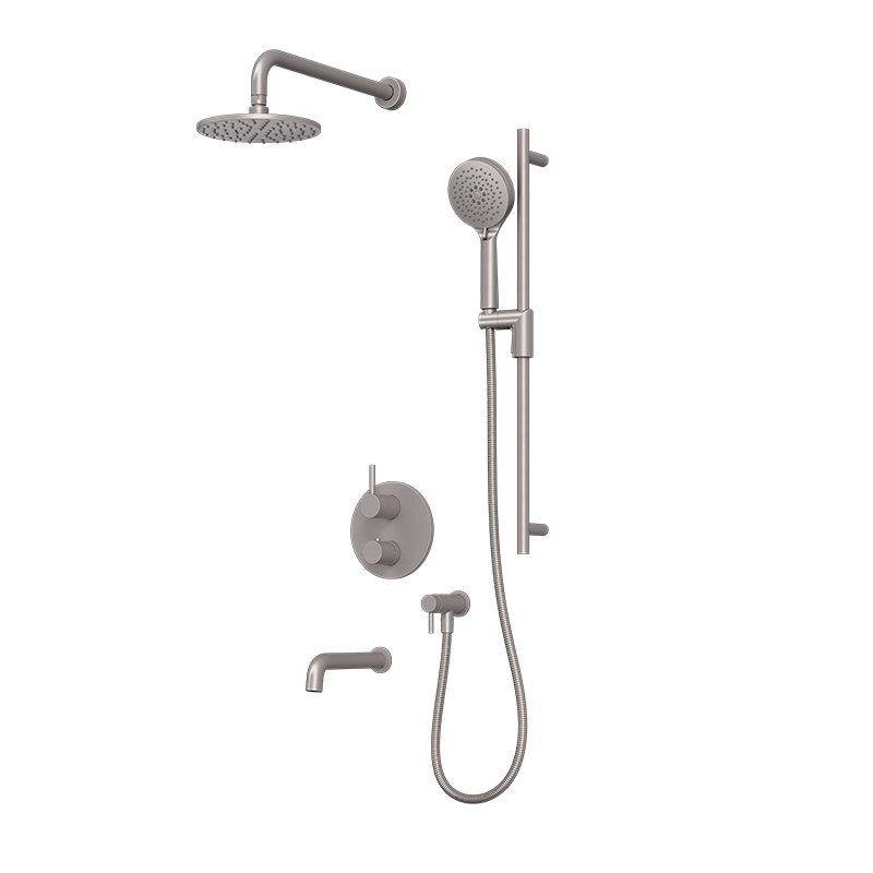 Rubi Vertigo Thermostatic Shower and Tub System Stainless Steel - RVT823IX