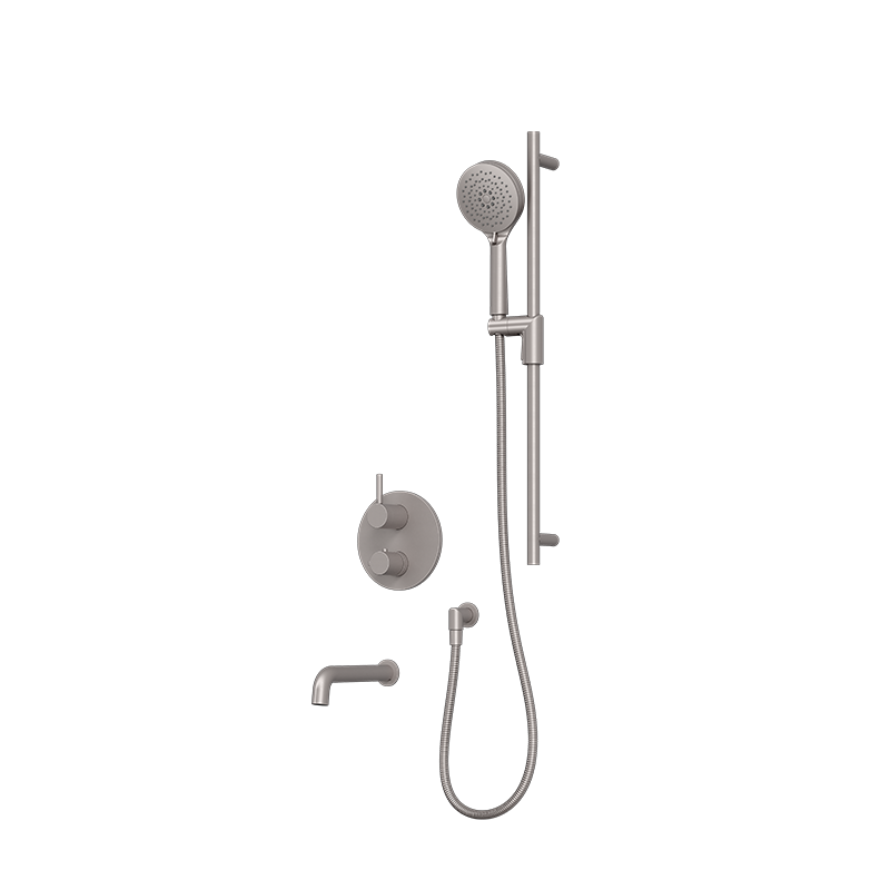 Rubi Vertigo Thermostatic Shower and Tub System Stainless Steel - RVT832IX