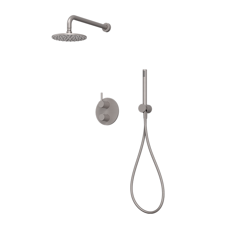 Rubi Vertigo Thermostatic Two Function Shower System Stainless Steel - RVT833-1IX