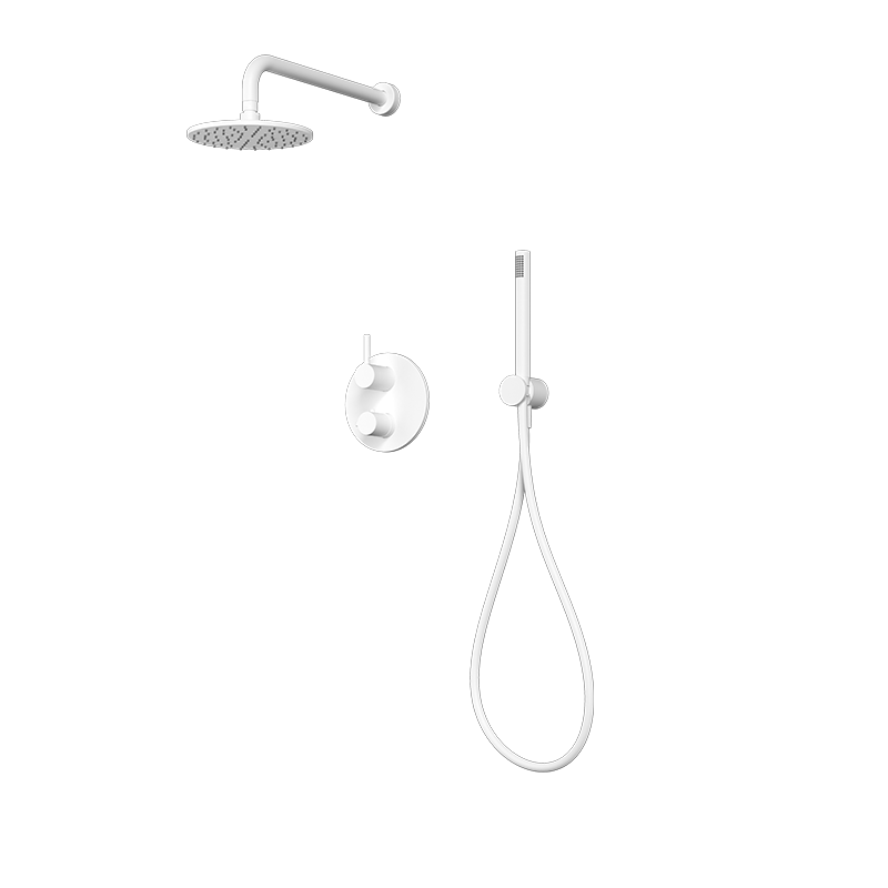 Rubi Vertigo Thermostatic Two Function Shower System White - RVT833WH