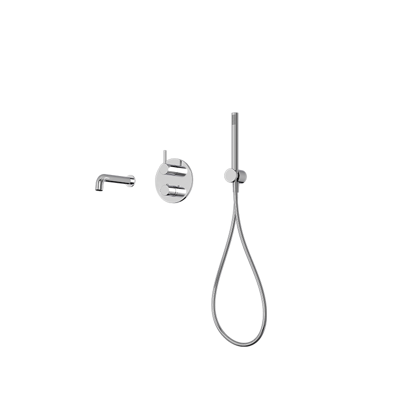 Rubi Vertigo Wall Mount Thermostatic Tub Faucet Chrome - RVT841CC