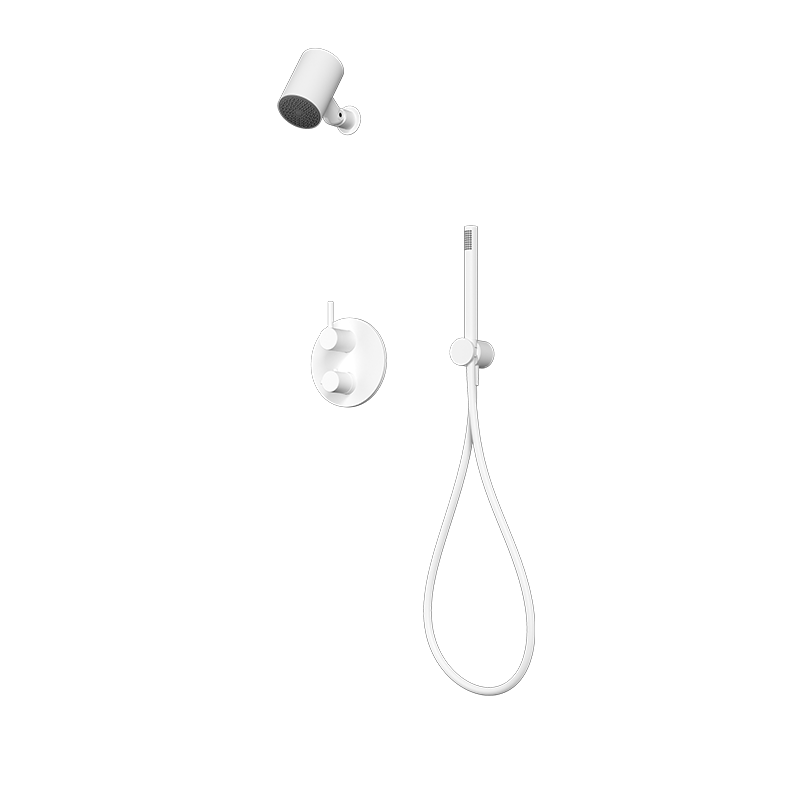 Rubi Vertigo Thermostatic Two Function Shower System White - RVT851WH