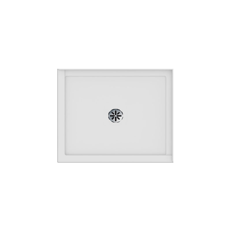 Neptune Entrepreneur Impact 4234 Acrylic Right Corner Shower Base in White with Center Drain – 220007-503-001-000