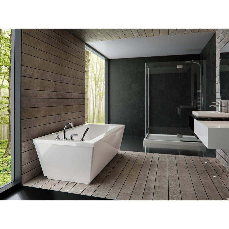 Neptune Impact F2 3466 AFR Acrylic Freestanding End Drain Bathtub in White – 220031-000-001-000