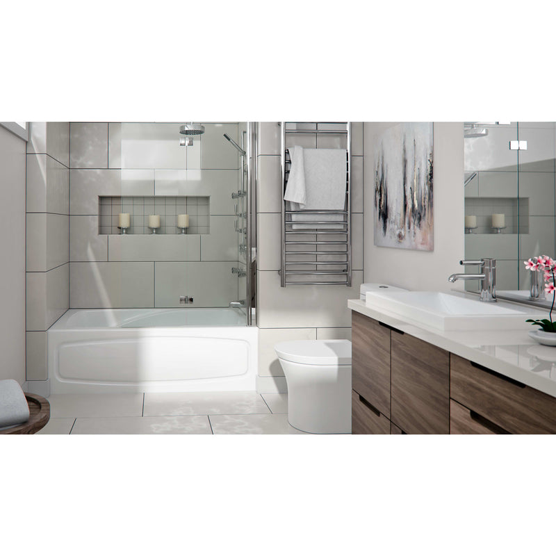 Neptune Entrepreneur Juna 3260 IFS Acrylic Alcove Right-Hand Drain Bathtub in White – 220188-000-001-202