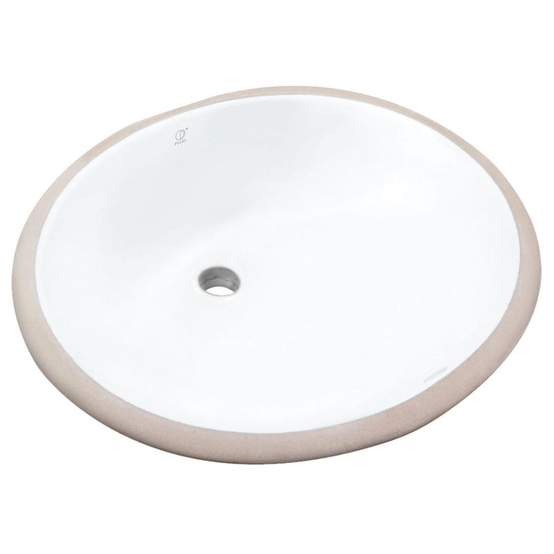 Pearl KASU-C Metro White Round Undermount Bathroom Sink - GBC1714