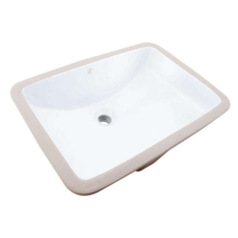 Pearl KASU-SC Metro White Rectangle Undermount Bathroom Sink - GBC216
