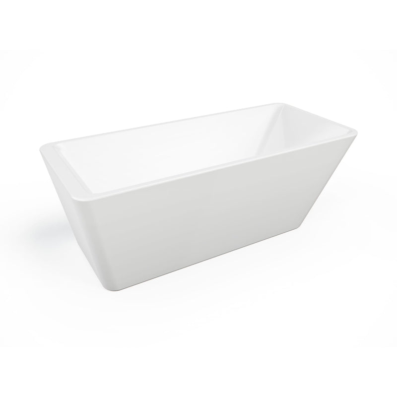 Neptune Lauzanne F1 3060 AFR Acrylic Freestanding End Drain Bathtub in White – 220041-000-001-000