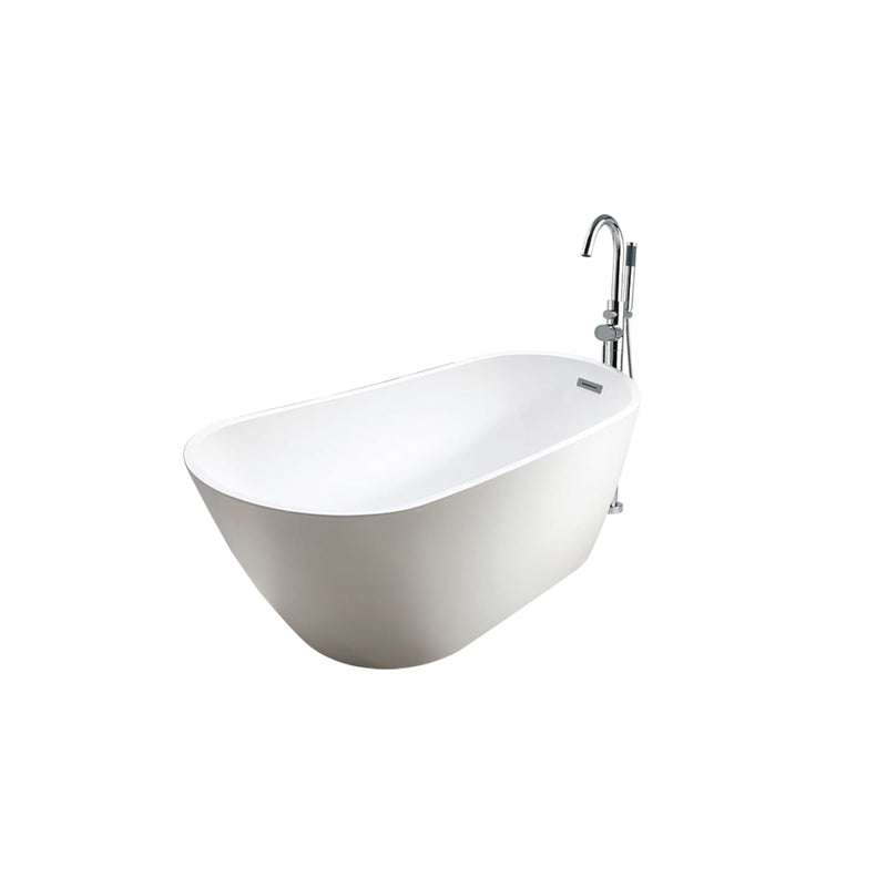 Neptune Malaga F1 3260 AFR Acrylic Freestanding End Drain Bathtub in White – 220033-000-001-000