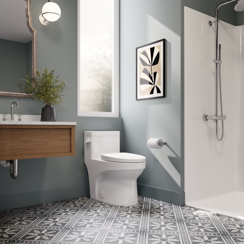 Neptune Adams ADA 4.8L Side Flush One-Piece Toilet in White – 220405-000-264-000