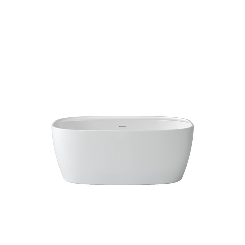 Neptune Alaro 5528 Acrylic Freestanding Center Drain Bathtub in White – 220417-000-001-000
