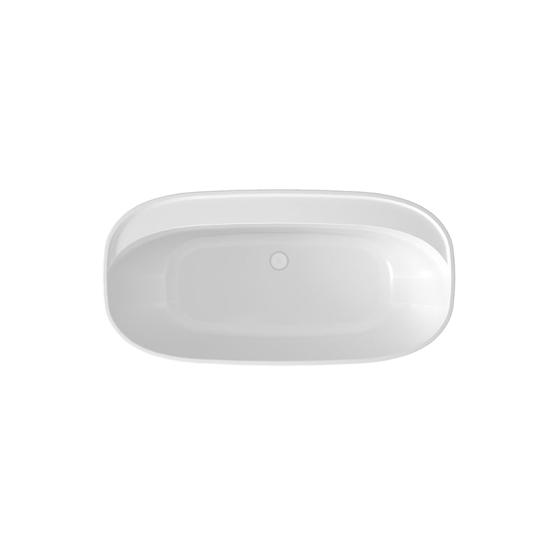 Neptune Alaro 5528 Acrylic Freestanding Center Drain Bathtub in White – 220417-000-001-000