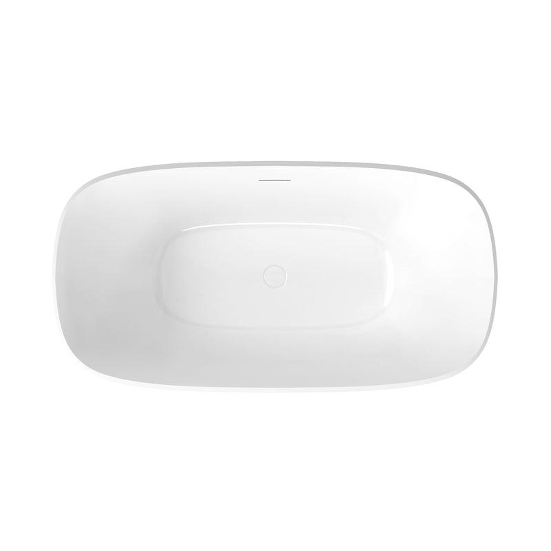 Neptune Arta 5931 Acrylic Freestanding Center Drain Bathtub in White – 220418-000-001-000