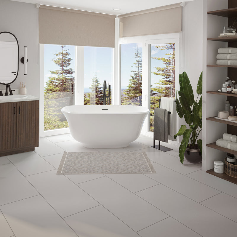 Neptune Arta 5931 Acrylic Freestanding Center Drain Bathtub in White – 220418-000-001-000