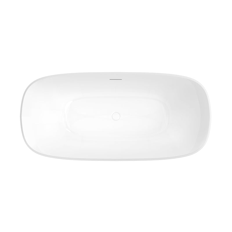 Neptune Arta 6731 Acrylic Freestanding Center Drain Bathtub in White – 220419-000-001-000