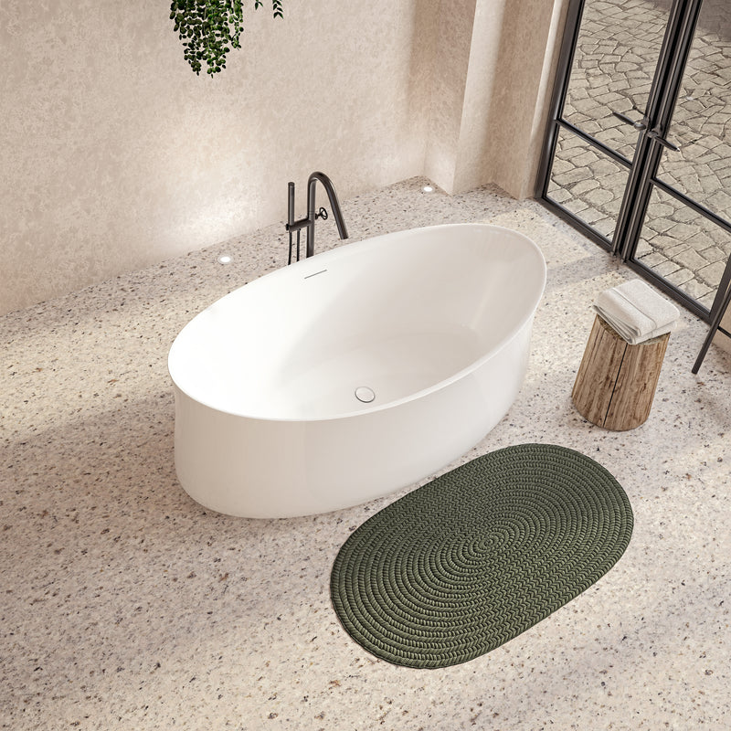 Neptune Galerie Budapest 7132 AFR Acrylic Freestanding Center Drain Bathtub in White – 220351-000-001-000
