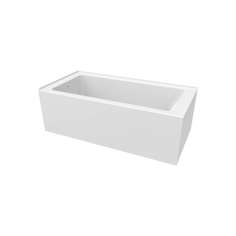 Neptune Clermont 3060 IFS AFR Acrylic Left Corner Left-Hand Drain Bathtub in White – 220473-000-001-113