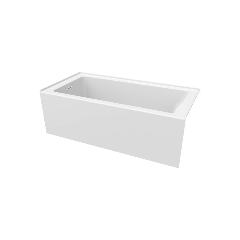 Neptune Clermont 3060 IFS AFR Acrylic Alcove Left-Hand Drain Bathtub in White – 220445-000-001-111