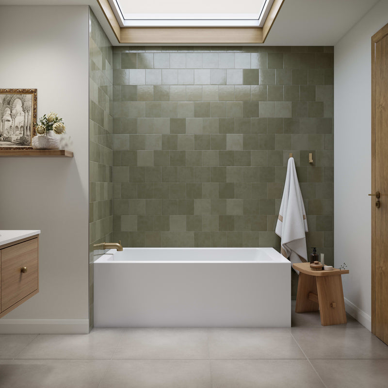 Neptune Clermont 3260 IFS AFR Acrylic Left Corner Left-Hand Drain Bathtub in White – 220474-000-001-113
