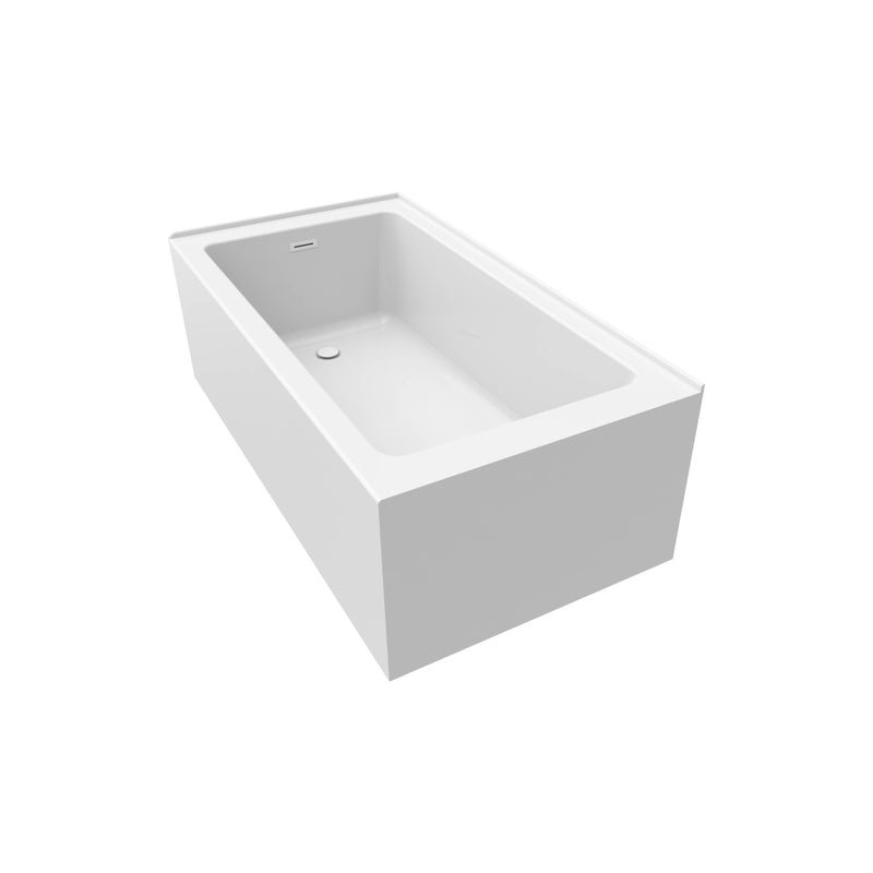 Neptune Clermont 3260 IFS AFR Acrylic Left Corner Left-Hand Drain Bathtub in White – 220474-000-001-113